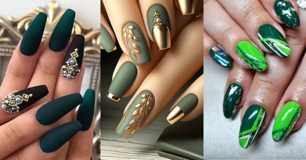 10 Gorgeous Green Fall Nail Designs You Must Try