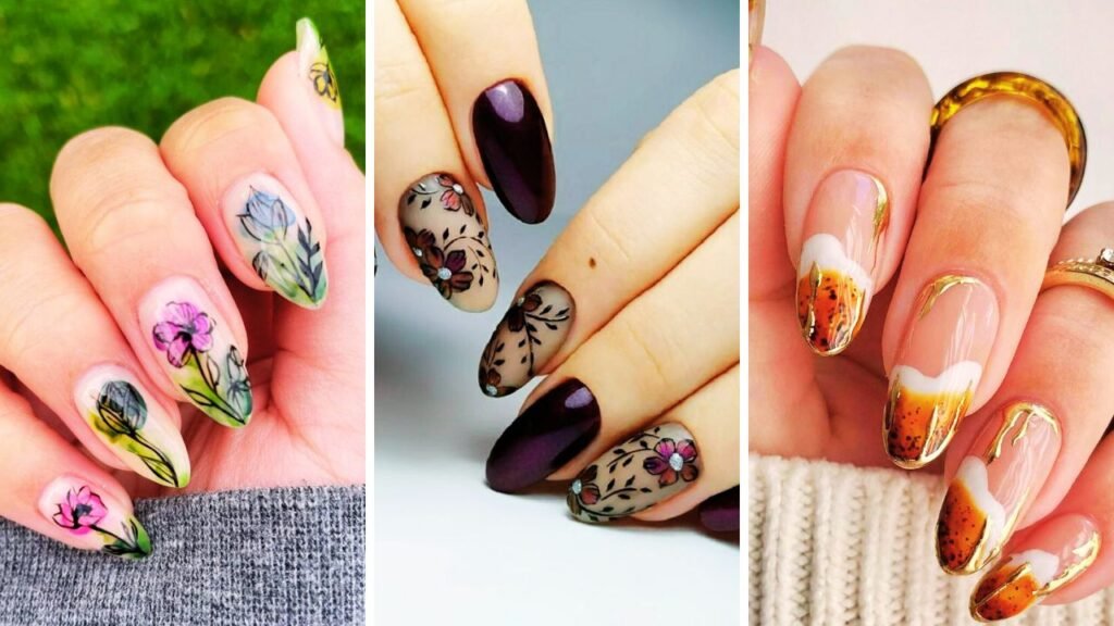 15-Amazing-Flower-Nail-Ideas-for-this-Fall-nailstrends.com