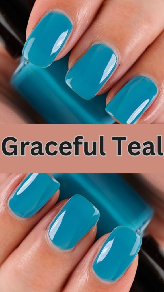 18-Gorgeous-Summer-Nails-in-Blue-graceful-teal-nailstrends.com