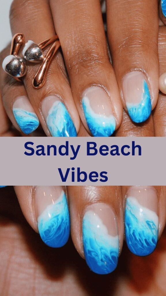 18-Gorgeous-Summer-Nails-in-Blue-sandy-beach-vibes-nailstrends.com