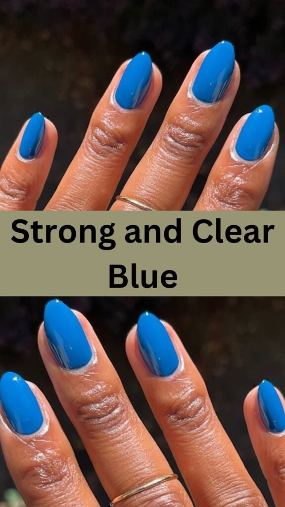 18-Gorgeous-Summer-Nails-in-Blue-strong-and-clear-blue-nailstrends.com