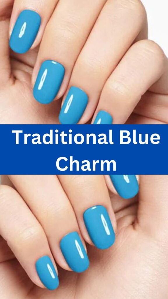 18-Gorgeous-Summer-Nails-in-Blue-traditional-blue-charm-nailstrends.com