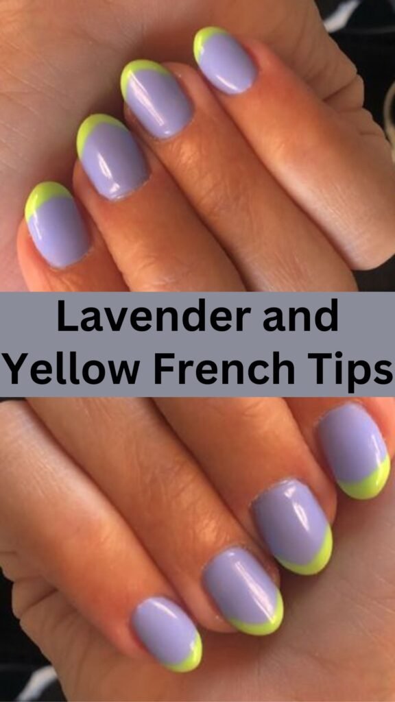 20-Bright-and-Beautiful-Summer-Nail-Colors-lavender-and-yellow-french-tips-nailstrends.com