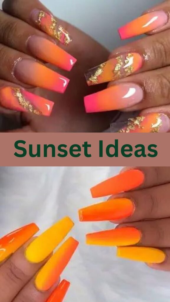 20-Bright-and-Beautiful-Summer-Nail-Colors-sunset-ideas-nailstrends.com