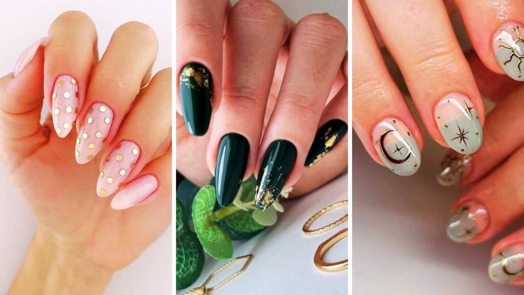 25-Metallic-Accented-Fall-Nails-you-must-try-this-year-nailstrends.com