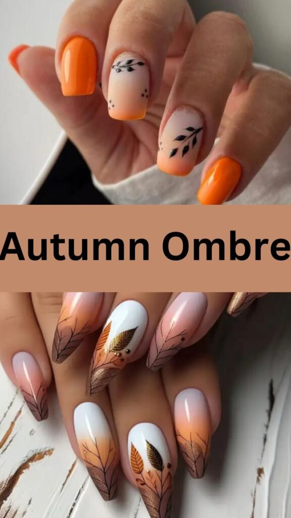 autumn-ombre-nature-inspired-nail-nailstrends.com