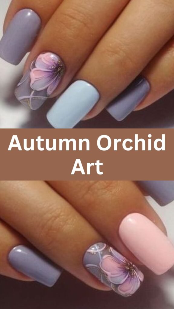 autumn-orchid-art-flower-nail-ideas-for-fall-nailstrends.com