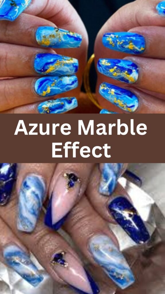 azure-marble-effect-fall-blue-nails-nailstrends.com