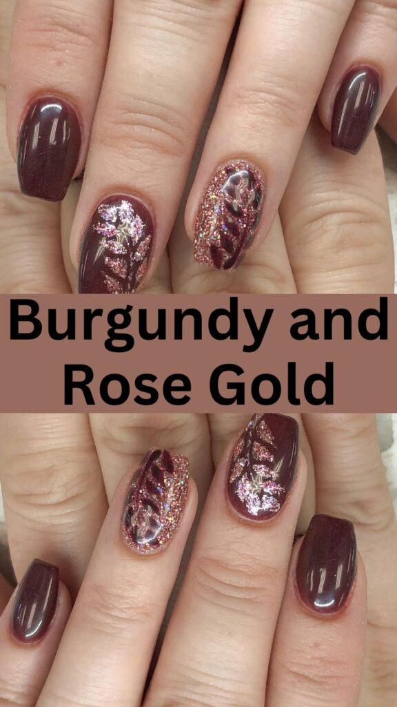 burgundy-and-rose-gold--fall-nails-nailstrends.com