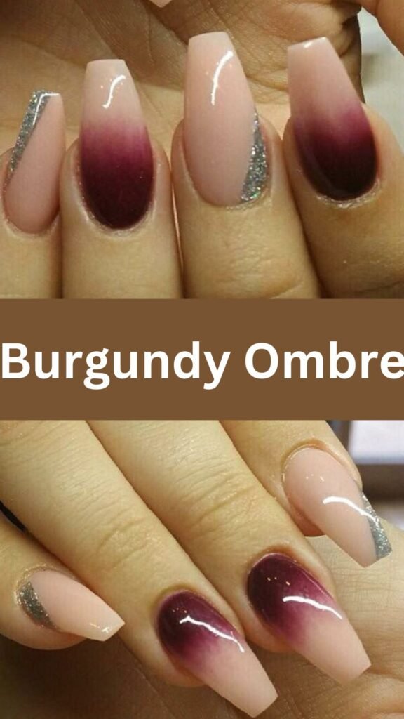 burgundy-ombre-fall-nails-nailstrends.com