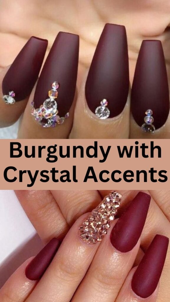 burgundy-with-crystal-accents-fall-nails-nailstrends.com