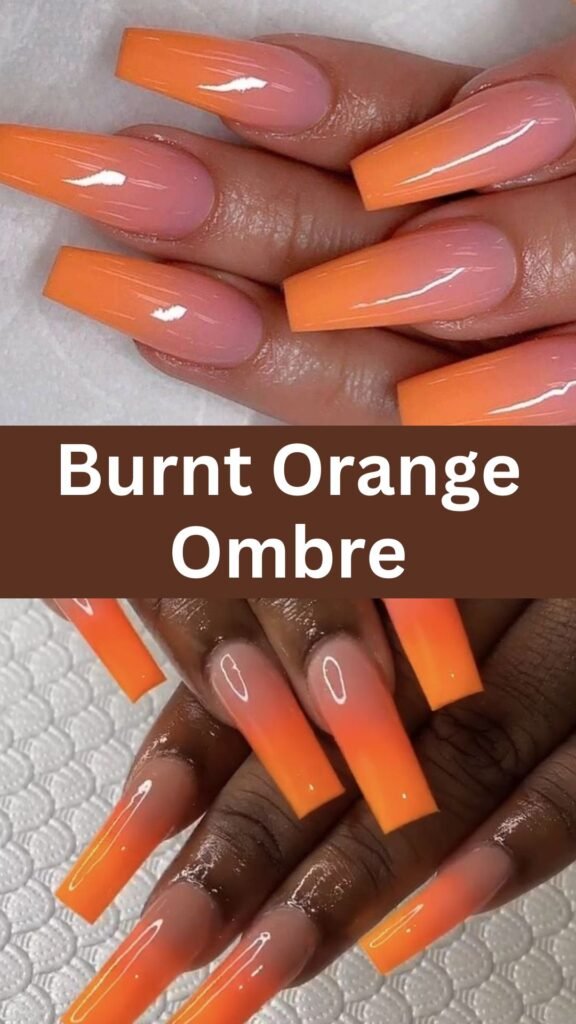 burnt-orange-ombre-acrylic-nails-for-fall-nailstrends.com