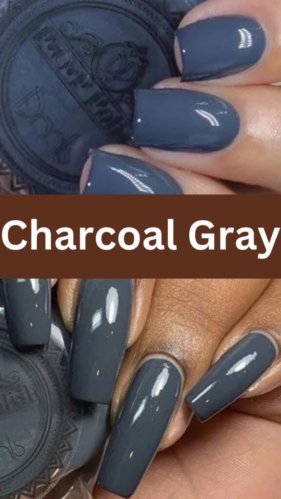 charcoal-grey-fall-nail-for-dark-skin-nailstrends.com