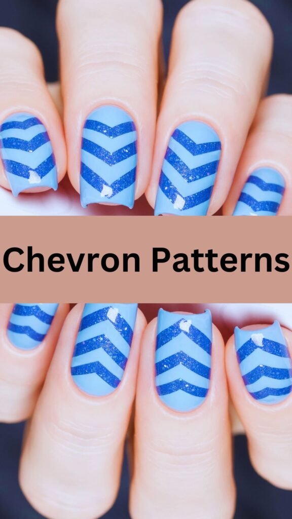 chevron-patterns-school-nails-nailstrends.com