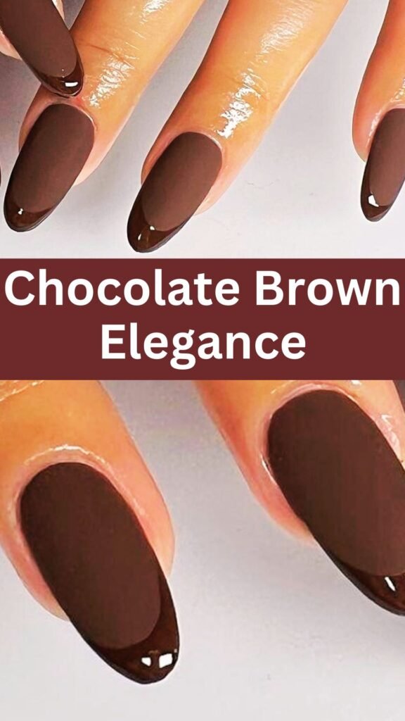 chocolate-brown-elegance-matte-fall-nail-nailstrends.com