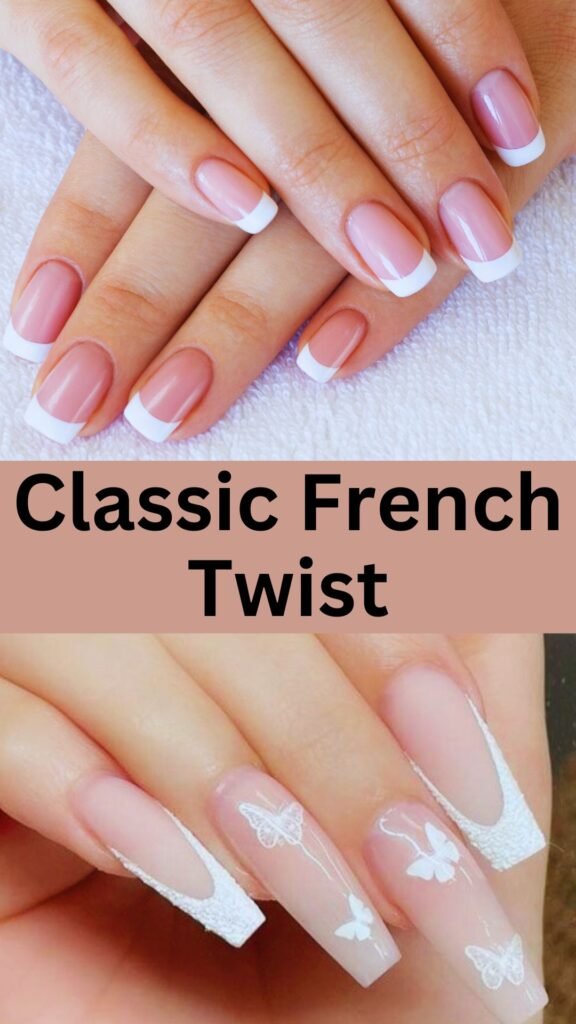 classic-french-twist-school-nails-nailstrends.com