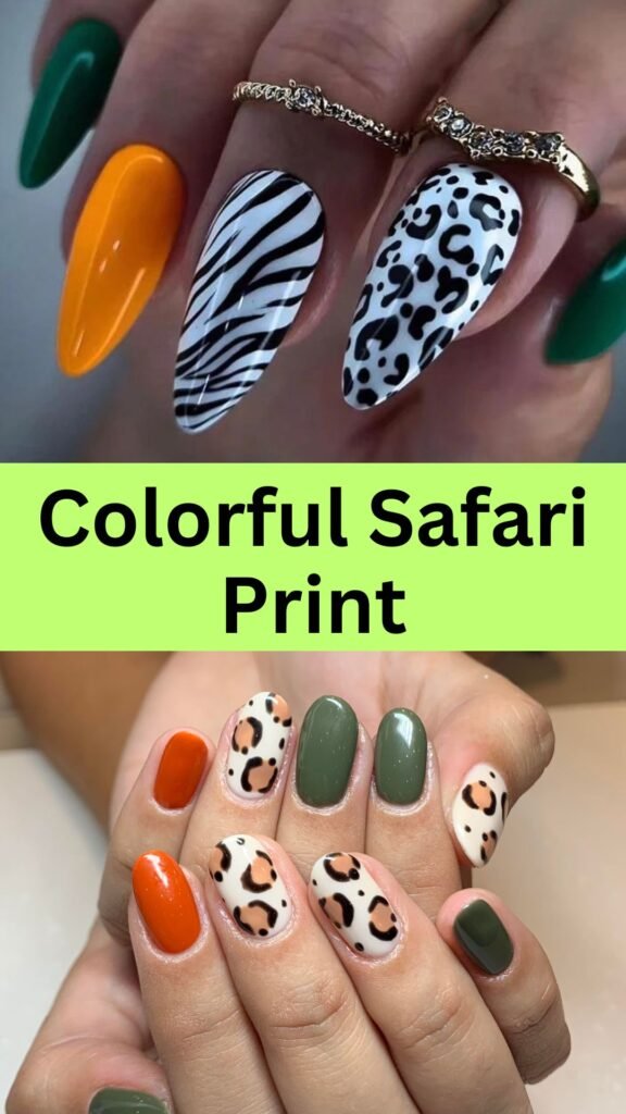 colorful-safari-print-animal-print-nail-art-nailstrends.com