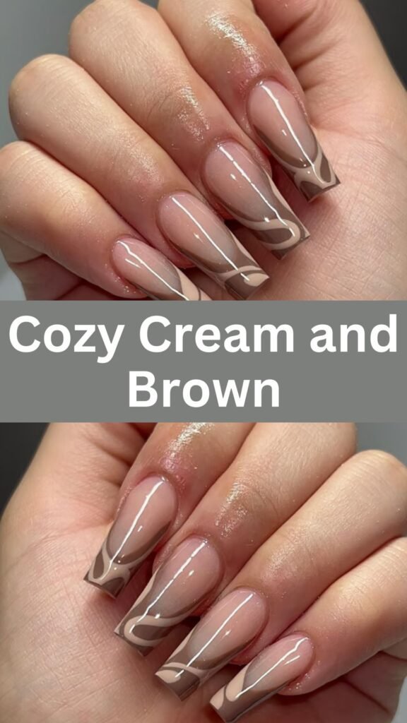 cozy-cream-and-brown-fun-fall-nails-nailstrends.com