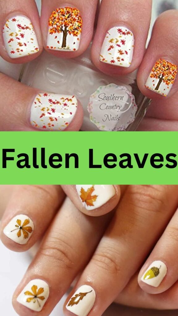 fallen-leaves-fun-fall-nails-nailstrends.com