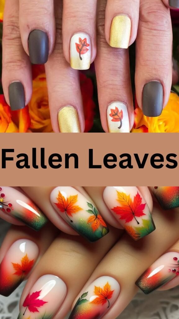 fallen-leaves-nature-inspired-nail-nailstrends.com