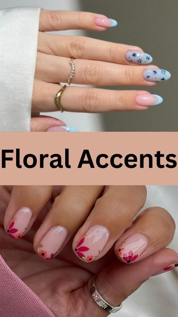 floral-accents-easy-nail-art-designs-nailstrends.com