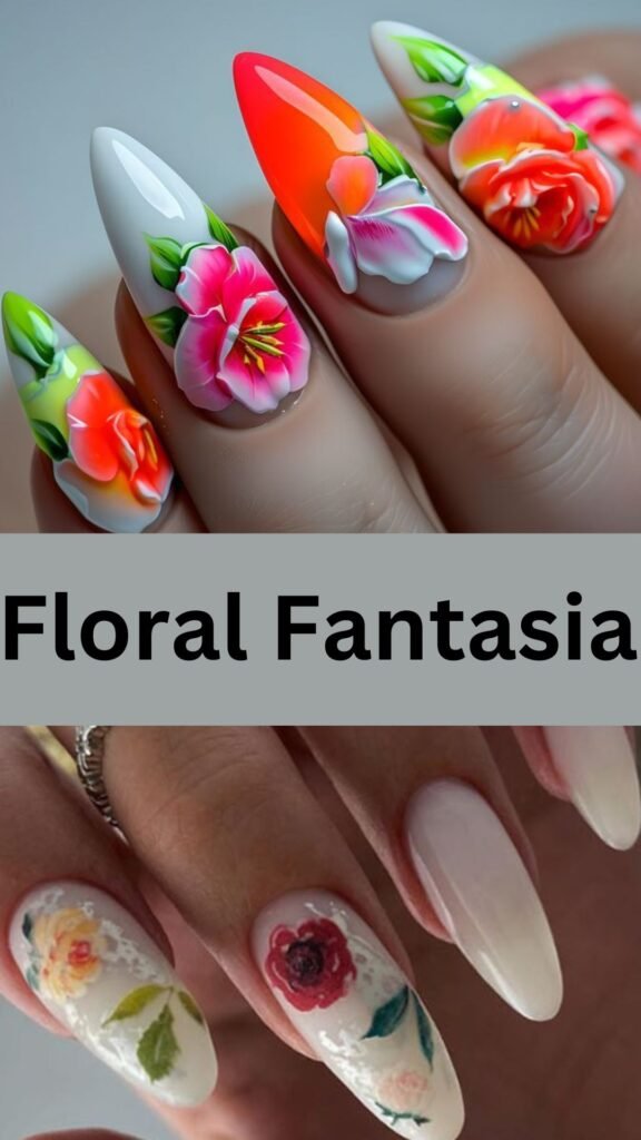 floral-fantasia-girly-and-cute-acrylic-nail-nailstrends.com