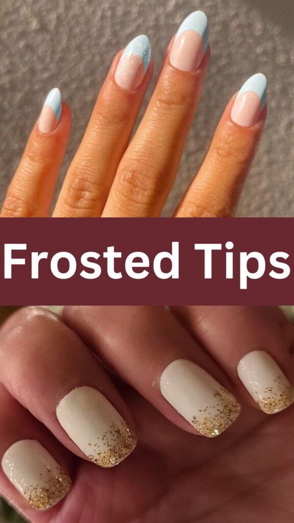 frosted-tips-fake-fall-nails-nailstrends.com