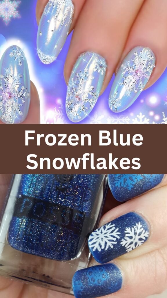 frozen-blue-snowflakes-fall-blue-nails-nailstrends.com