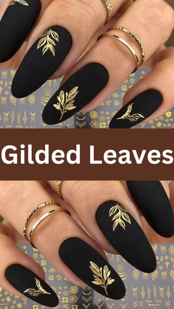 gilded-leaves-acrylic-nails-for-fall-nailstrends.com