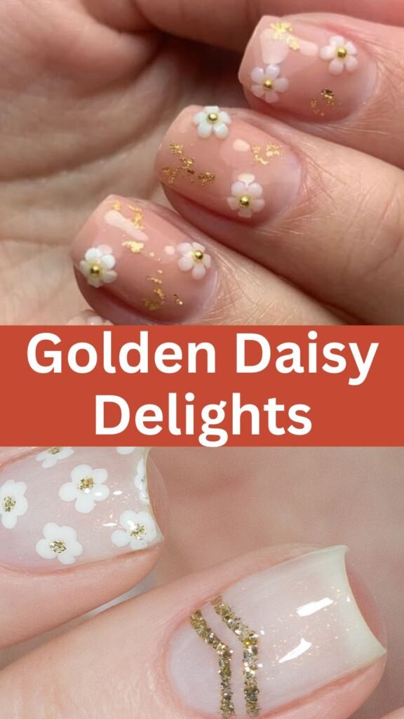 golden-daisy-delights-flower-nail-ideas-for-fall-nailstrends.com