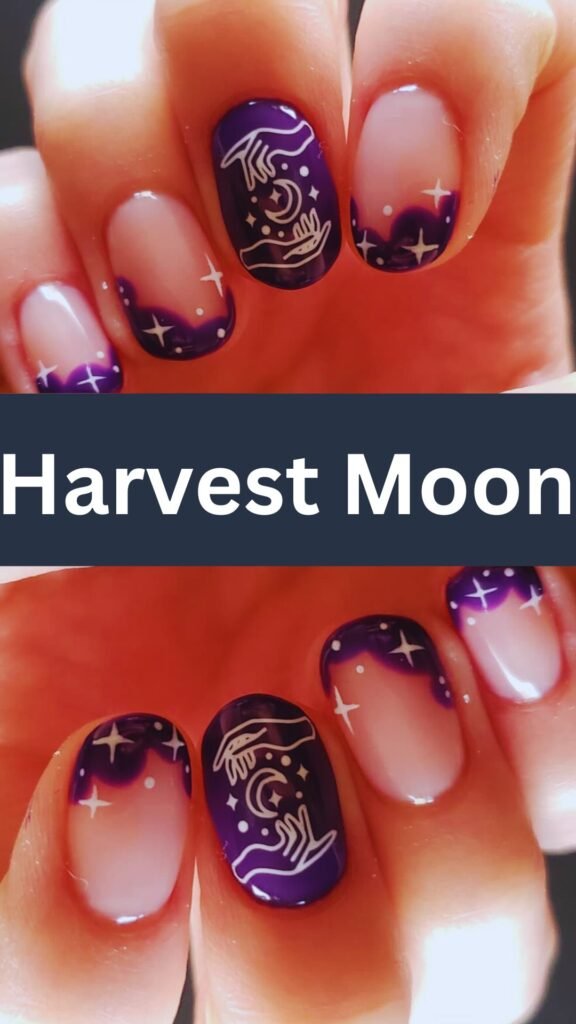 harvest-moon-Stamping-Technique-Fall-Nails-nailstrends.com