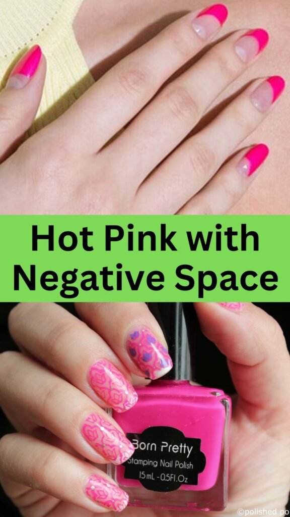 hot-pink-with-negative-space-simple-pink-nail-design-nailstrends.com