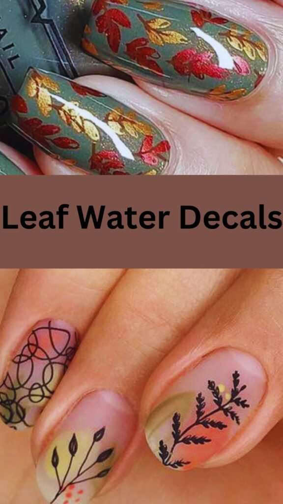 leaf-water-decals-fall-nail-nailstrends.com