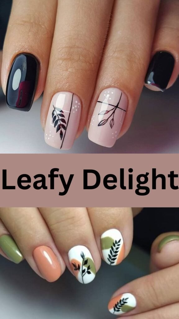 leafy-delight-fun-fall-nails-nailstrends.com