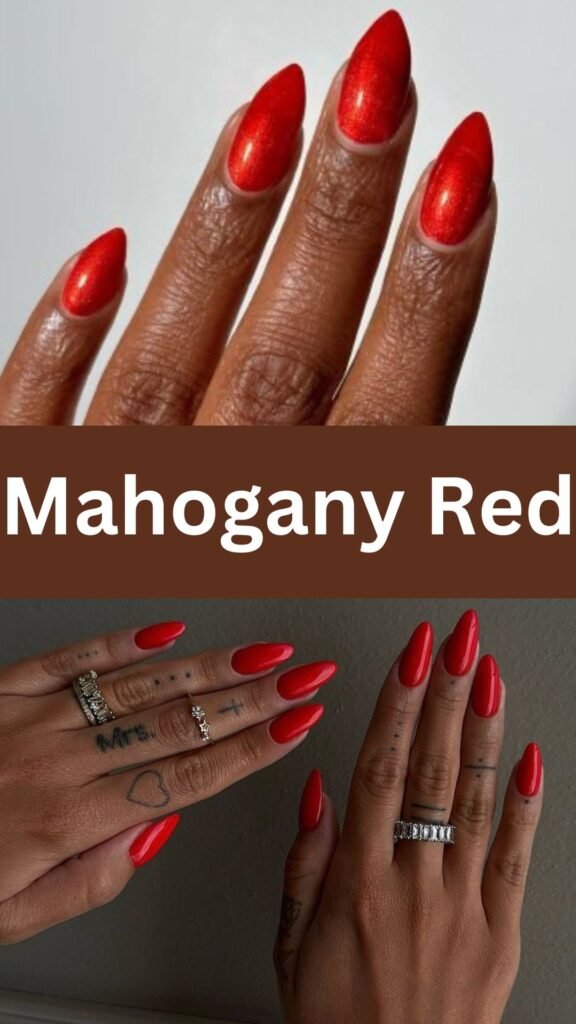 mahogany-red-fall-nail-for-dark-skin-nailstrends.com