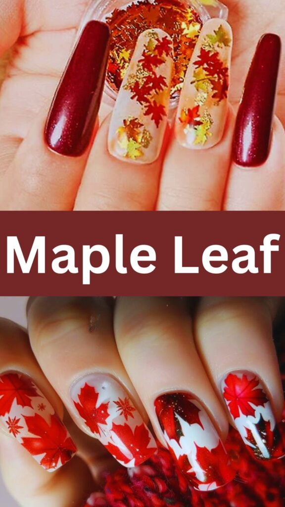 maple-leaf-fall-red-nail-nailstrends.com