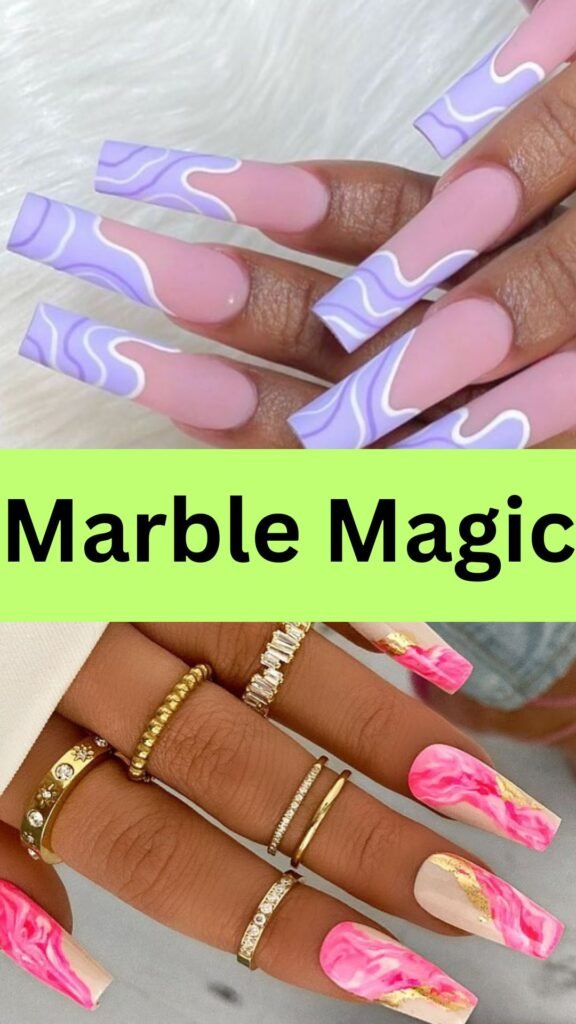 marble-magic-girly-and-cute-acrylic-nail-nailstrends.com