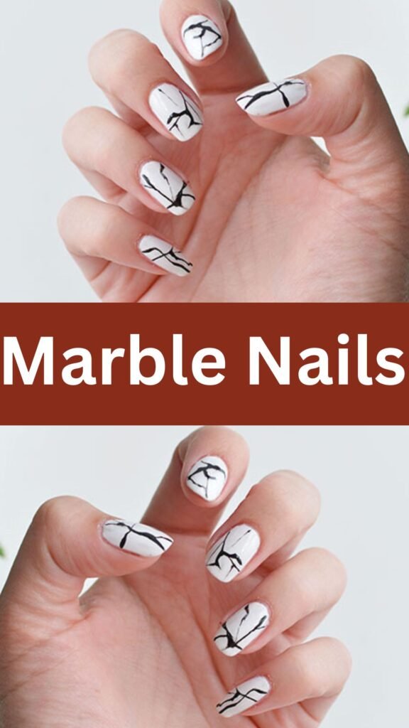 marble-nails-easy-nail-art-designs-nailstrends.com