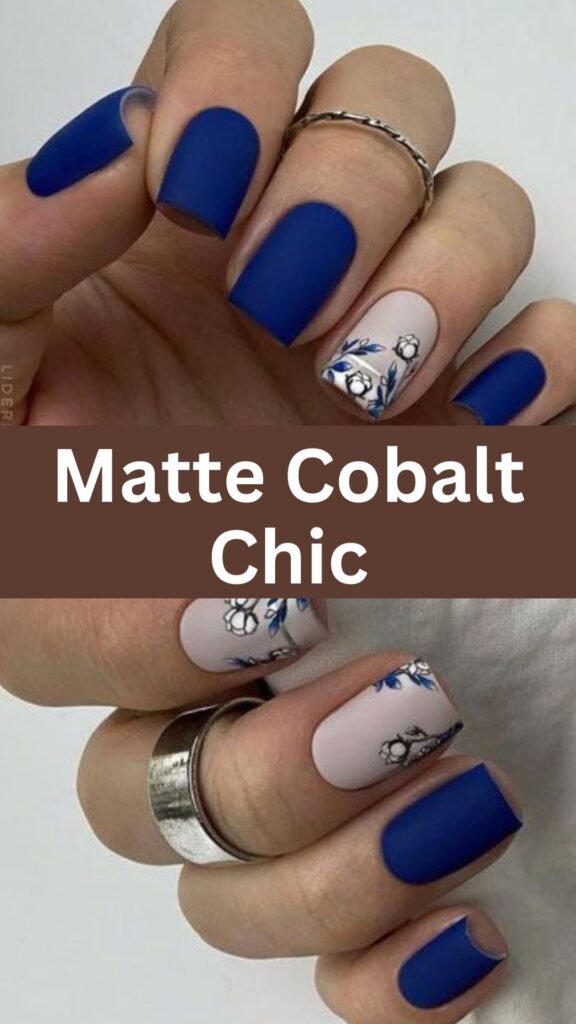 matte-cobalt-chic-fall-blue-nails-nailstrends.com