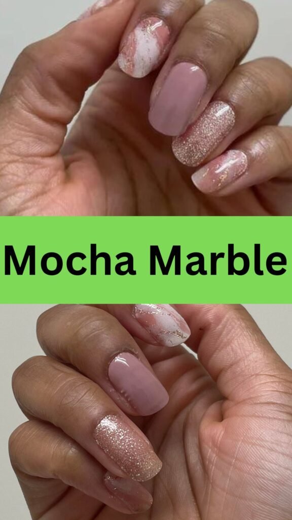 mocha-marble-fall-nail-for-dark-skin-nailstrends.com