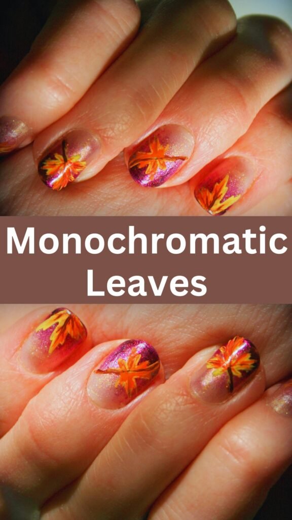 monochromatic-leaves-fall-nail-nailstrends.com