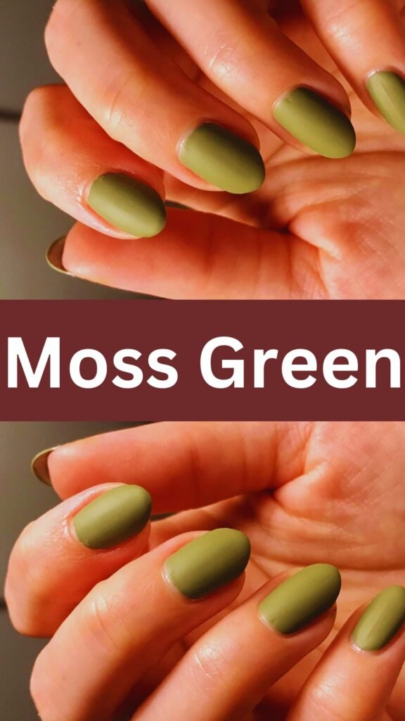 moss-green-matte-fall-nail-nailstrends.com