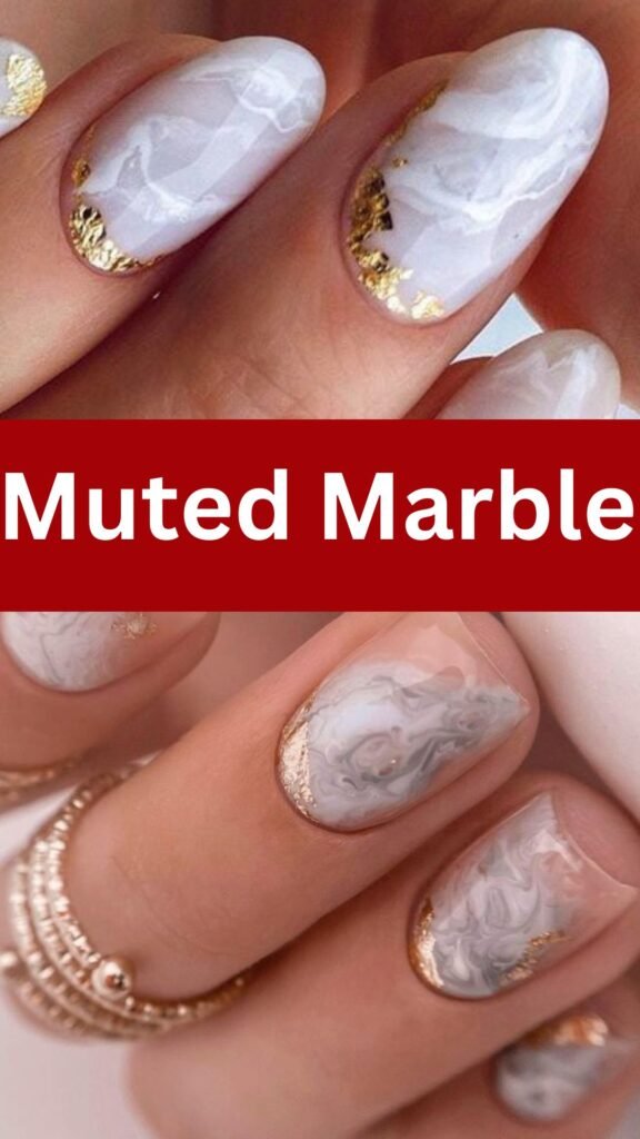 muted-marble-fall-short-nails-nailstrends.com