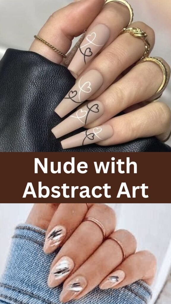 nude-with-abstract-art-fall-nail-nailstrends.com