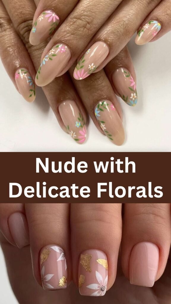 nude-with-delicate-florals-fall-nail-nailstrends.com