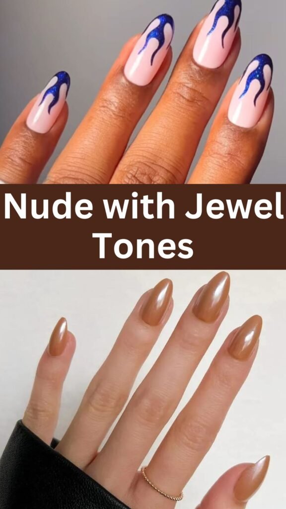 nude-with-jewel-tones-fall-nail-nailstrends.com