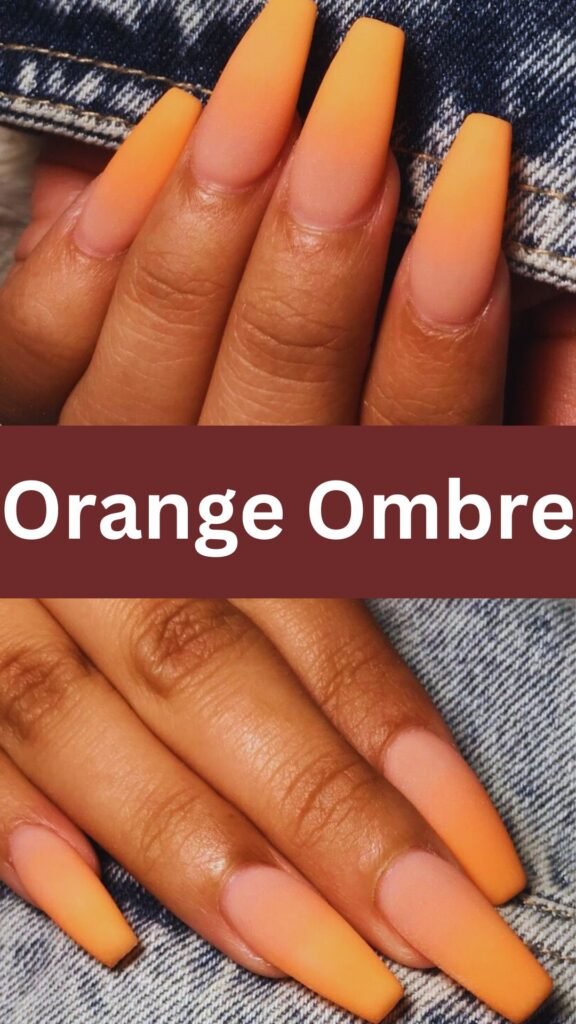 orange-ombre-matte-fall-nail-nailstrends.com