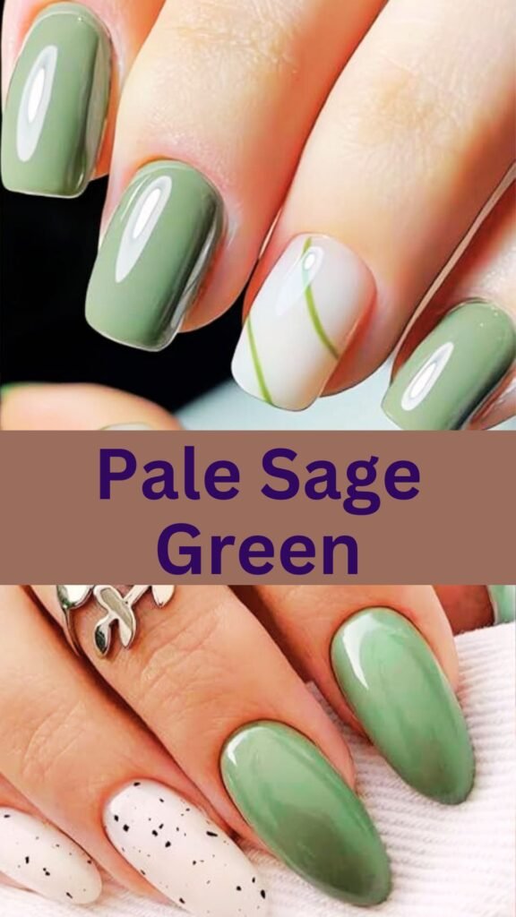 pale-sage-green-soft-pastel-fall-nail-hues-nailstrends.com