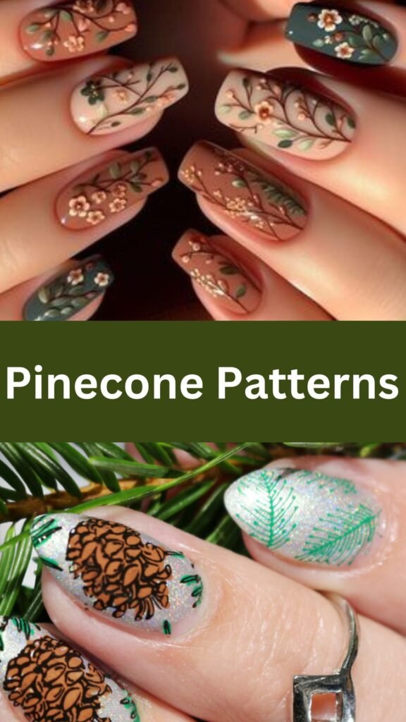 pinecone-patterns-fake-fall-nails-nailstrends.com