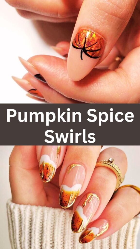 pumpkiin-spice-swirls-3d-embellished-fall-nails-nailstrends.com